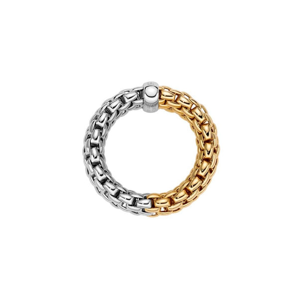 AN08_GB_FOPE_FLEXIT-ESSENTIALS_Ring_Weissgold-Gelbgold_1_Kempkens-Juweliere