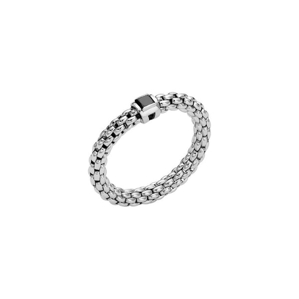 AN09BBRN_B_FOPE_FLEXIT-SOULS_Ring_Weissgold-schwarzer-Princess-Diamant_Kempkens-Juweliere