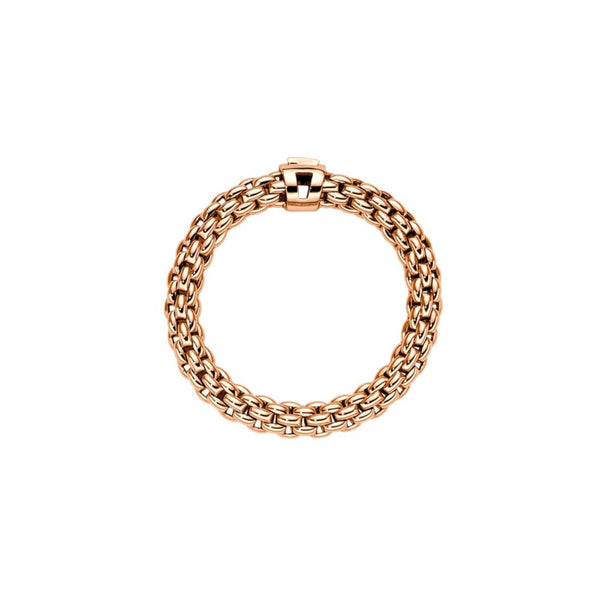 AN09BBRN_R_FOPE_FLEXIT-SOULS_Ring_Rosegold-schwarzer-Princess-Diamant_1_Kempkens-Juweliere