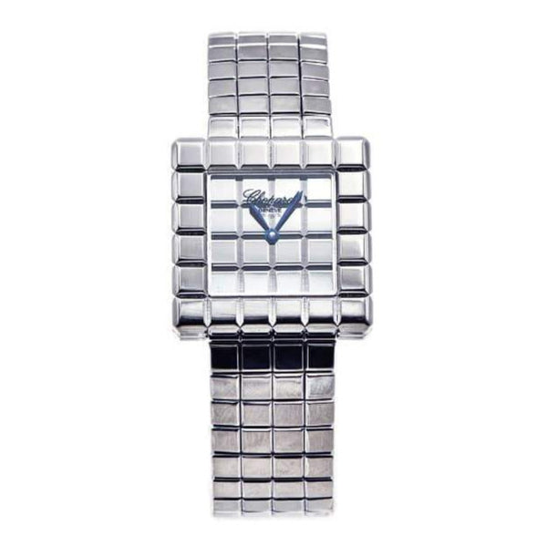117407-101-Chopard-IceCube-Quarz-MetallbandundGehause750Weissgold-3Bar-Saphirglas_KempkensJuweliere