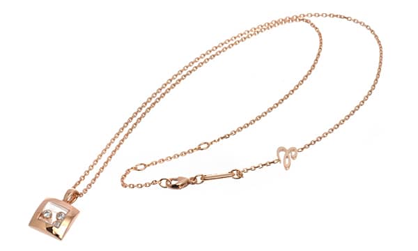 799224-5001-Chopard-Happy-Diamonds-Curves-Carre-AnhangermitKette-750-Rosegold-3HappyDiamonds0_13ct.-TW-IF-Kempkens-Juweliere
