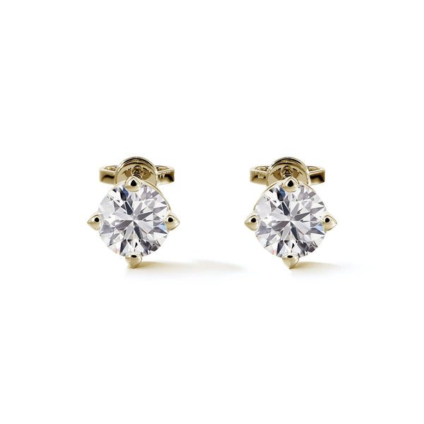De-Beers-Forevermark_Kompass-der-Liebe-Ohrstecker-Diamant-Solitaire-Gelb-Gold-Oben_Kempkens-Juweliere