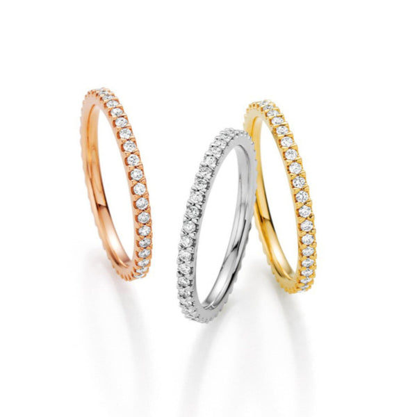 Kempkens-3Brillant-Ringe-Memoire-zart-Rose-Weiss-Gelb-Gold