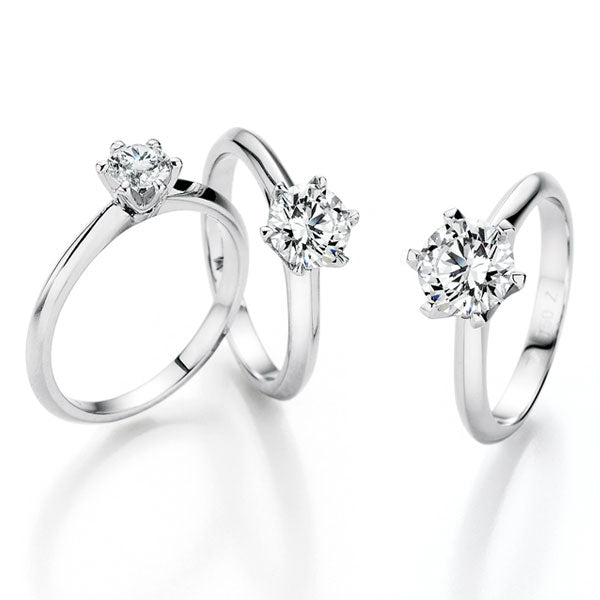 Kempkens-3Solitaerringe-6erKrappe-Brillanten-verschiedeneCaratzahlen