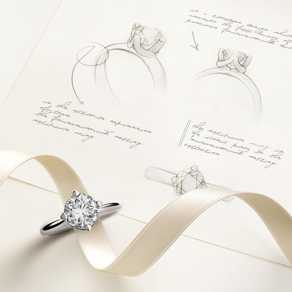 Forevermark-Solitärring-Zeichnung-Emotion