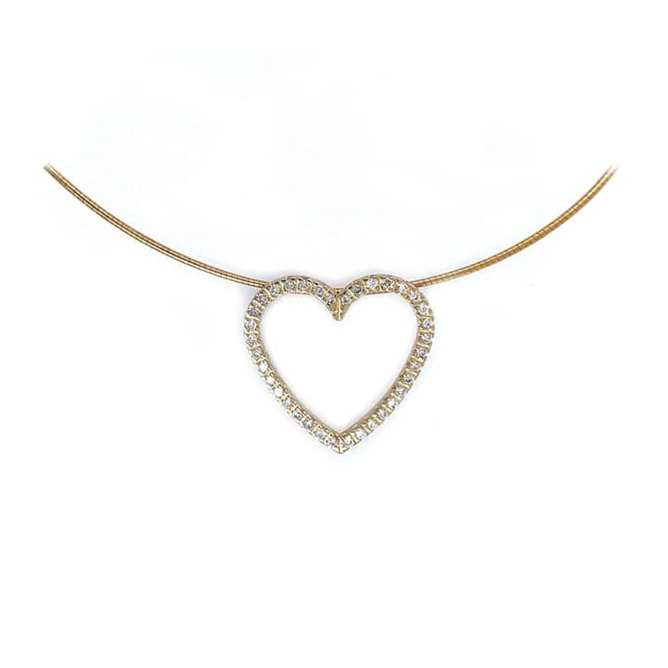 Anhänger_Herz_Brillant_0,75ct.W/P_585_Gelbgold_groß_Kempkens-Juweliere