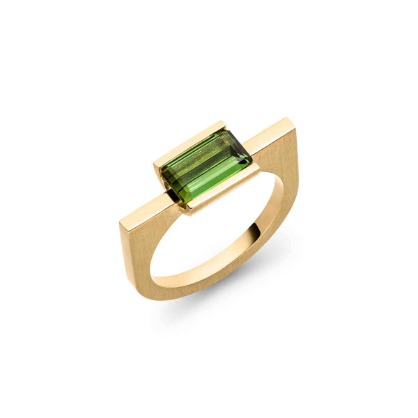 Kempkens-Atelier-Ring_RI639-G7-Tu_DerArchitekt_Gelbgold-750-gruener-Turmalin-matt-poliert_diag_Kempkens-Juweliere