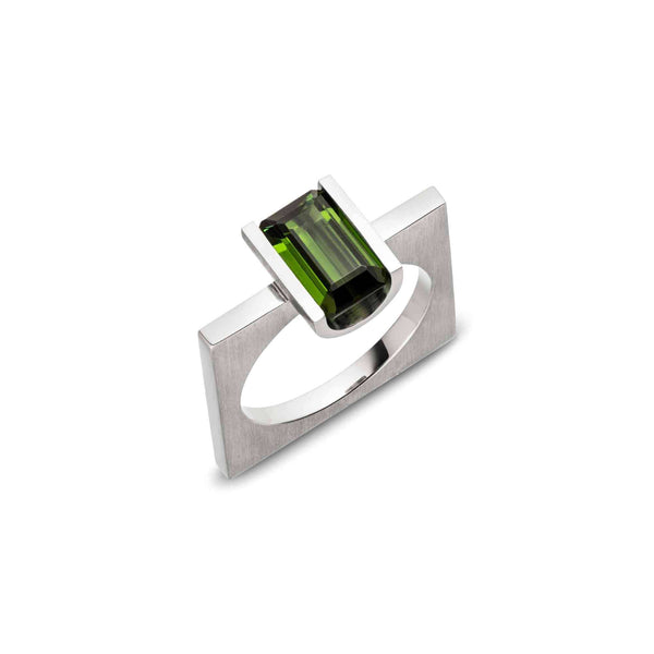 Kempkens-Atelier-Ring_RI639-P9-Tu_Der-Architekt_Platin-950-gruener-Turmalin-matt-poliert_diag_Kempkens-Juweliere