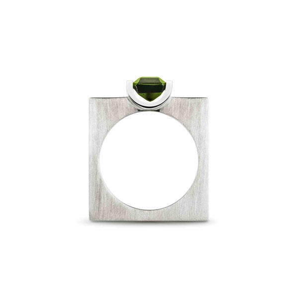 Kempkens-Atelier-Ring_RI639-P9-Tu_DerArchitekt_Platin-950-gruener-Turmalin-matt-poliert_Seite_Kempkens-Juweliere