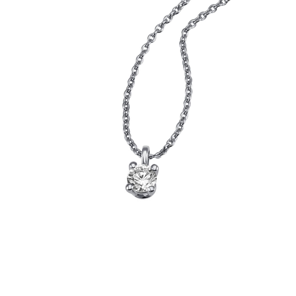 Solitär - Collier - 4er Krappe