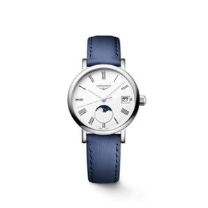 L4.330.4.11.2_LONGINES-ELEGANT-COLLECTION-MOONPHASE_30mm-Quartz-Edelstahl-weiss-Lederband-mintgruen_SOL_Kempkens-Juweliere