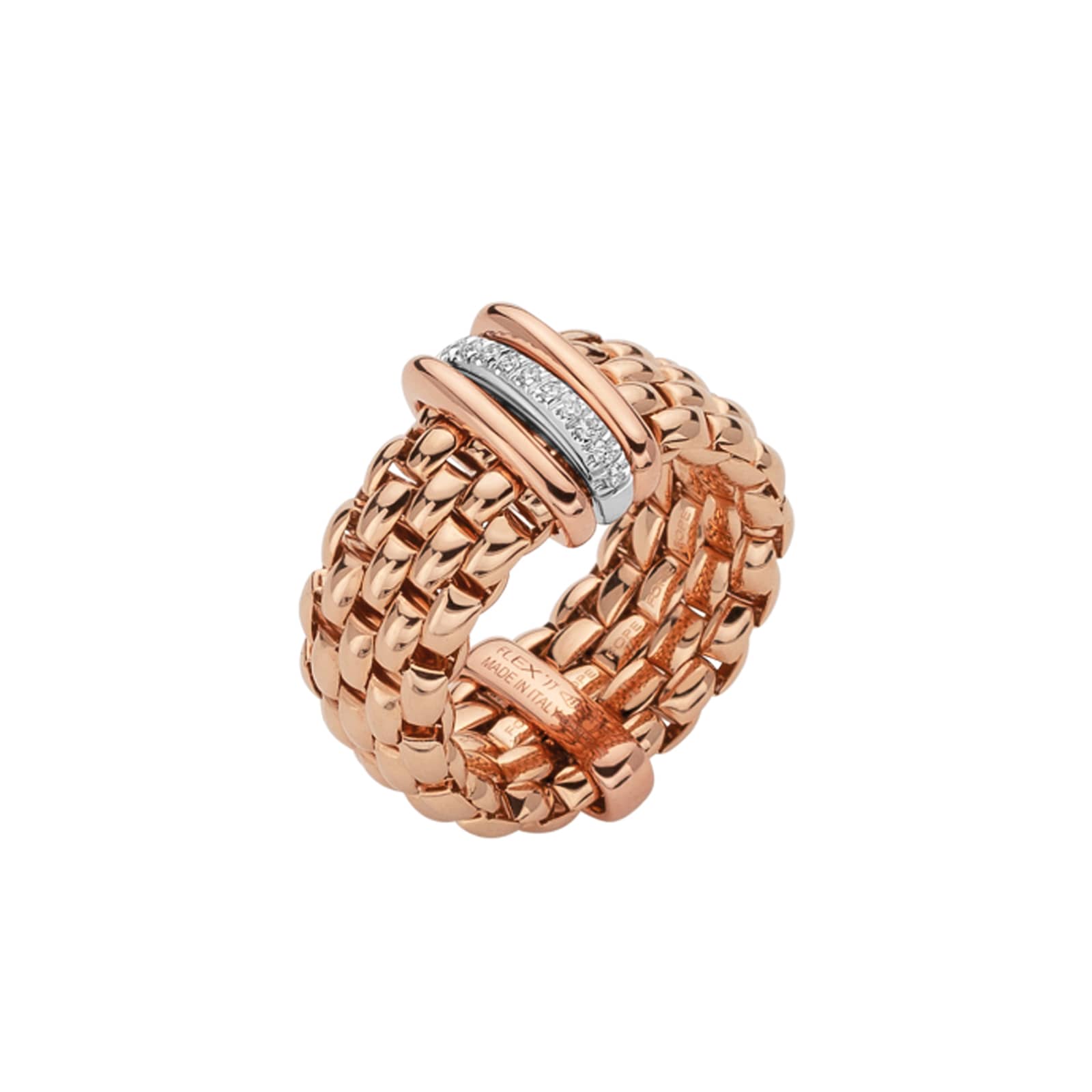 Ring_Fope_Flex_it_Panorama_750_Rose_Weiss_Pavee_0,08ct._TW/Vsi_Kempkens-Juweliere