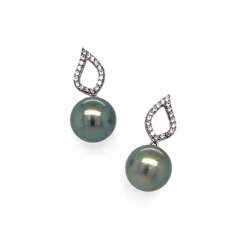 Schoeffel_Ohrhänger_Brillant_Tahitiperlen_0,21ct._TW/vsi_750_Weissgold_Blattform_Kempkens-Juweliere