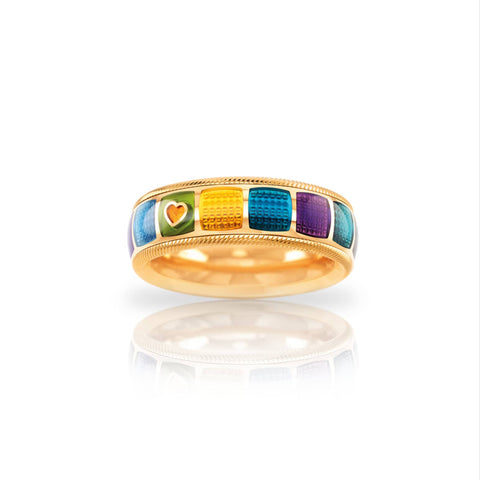 Wellendorff_607543_Ring-MEINE-WELT-IST-BUNT_Geburtstagsring_limitiert-Gelbgold-Kaltemaille-bunt-drehbar_Kempkens-Juweliere