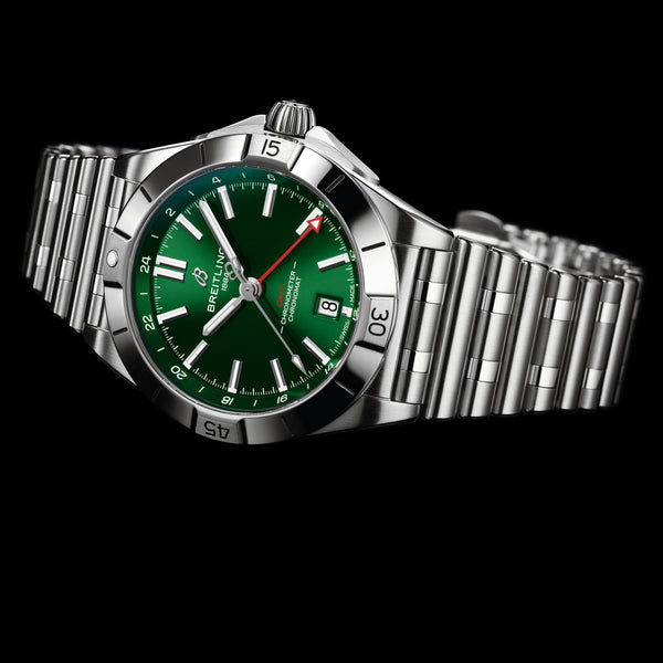 breitling-chronomat-automatic-gmt-40-with-green-dial-ref-a32398101l1a1-Kempkens-Juweliere