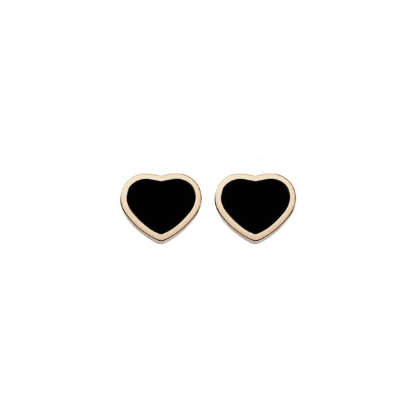 Ohrstecker - Happy Hearts Onyx
