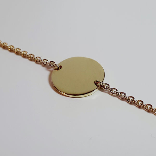 Armband mit Kreis Gravurplatte