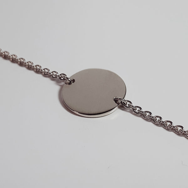 Armband mit Kreis Gravurplatte