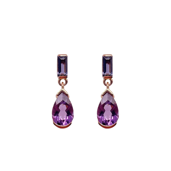 Ohrstecker - Atelier La Vie Amethyst/Iolith