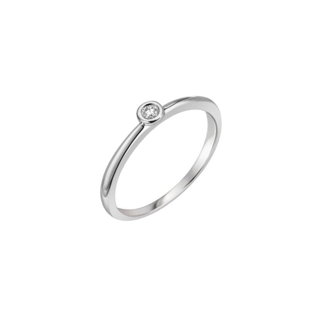 Solitärring - Zargenfassung