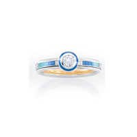 Solitärring - Danke Für. Aqua