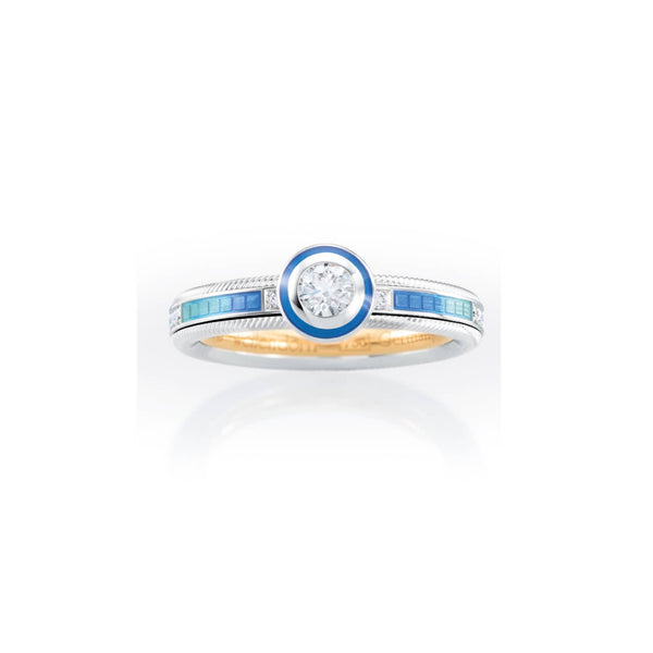 Solitärring - Danke Für. Aqua
