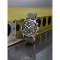 358 Sa Flieger DS - klassische Chronograph mit Dekorschliff-Zifferblatt