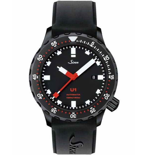 U1 S - schwarze Taucheruhr