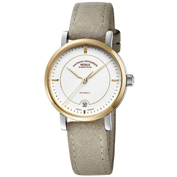 Mühle Glashütte Teutonia IV Lady Stahl Gold – Kempkens Juweliere